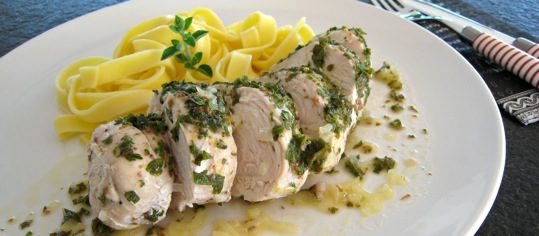 Oregano-Poulet mit Zitronenjus