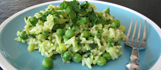 Grüner Reissalat