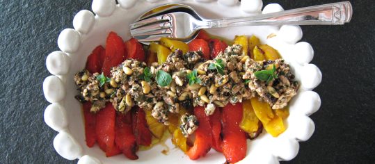 Geröstete Peperoni mit Feta
