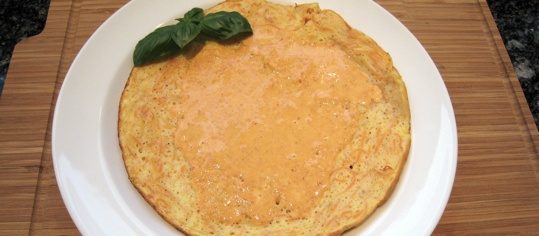 Schaumomelette mit Rüebli und Curry-Rahm