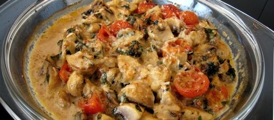 Champignons-Gratin