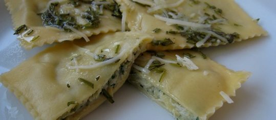 Ravioli mit Artischockenfüllung