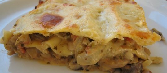 Pilz-Lasagne