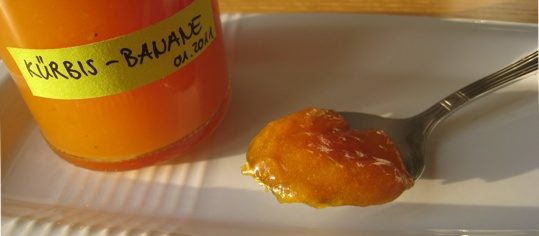 Kürbis-Bananen-Konfitüre