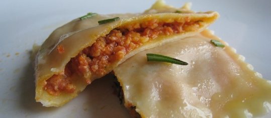 Chorizo-Ravioli