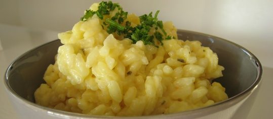 Safran-Limetten-Risotto