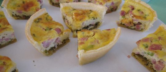 Schinken-Pesto Quiche