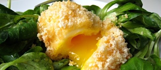 Nüsslisalat mit Ei - Knusperversion
