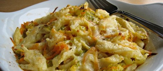 Spätzli-Gratin mit Gemüse