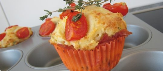 Tomaten-Rohschinken Muffins