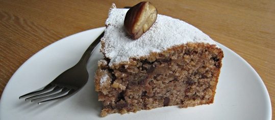 Marronikuchen mit Schokolade