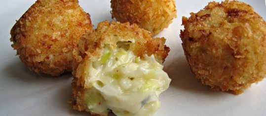 Lauchkroketten