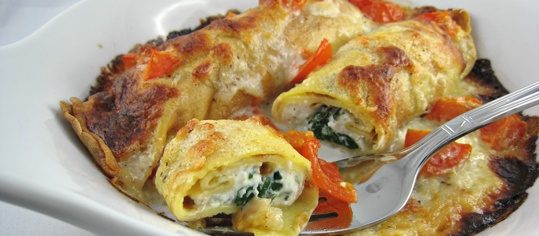 Ricotta-Spinat Crespelle