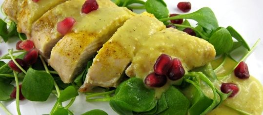 Poulet-Curry-Salat