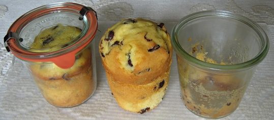 Stracciatella-Kuchen im Glas