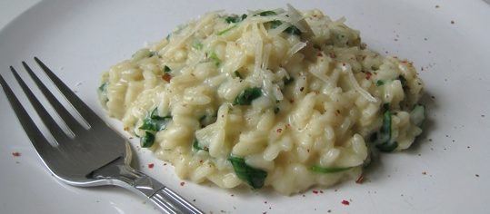 Risotto mit Stracchino und Rucola