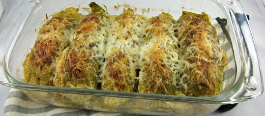Wirzröllchen, gratiniert