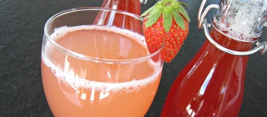 Rhabarber-Erdbeer-Sirup