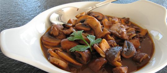 Pilzragout an Marsala-Sauce